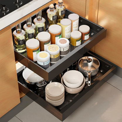 Drill-Free Pull-Out Cabinet Organizer