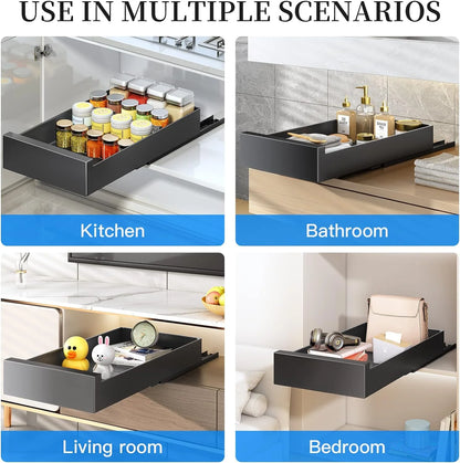 Drill-Free Pull-Out Cabinet Organizer