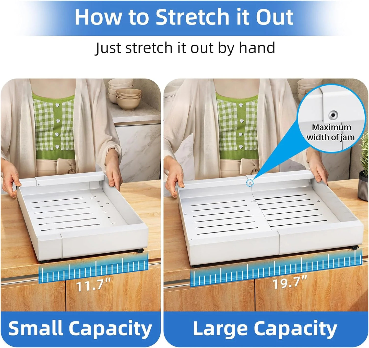 Drill-Free Pull-Out Cabinet Organizer